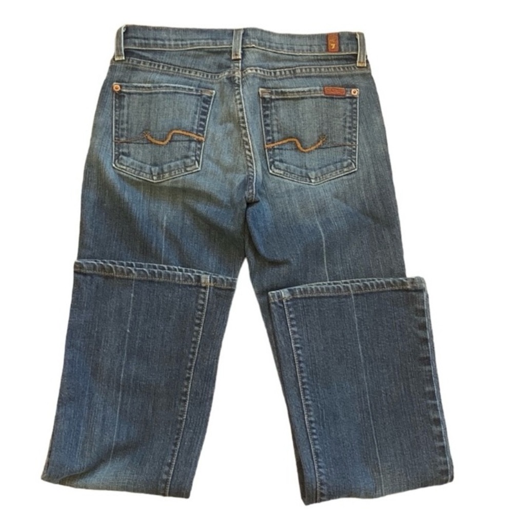 7 For All Mankind Low Rise Bootcut Medium Rinse - Picture 4 of 7